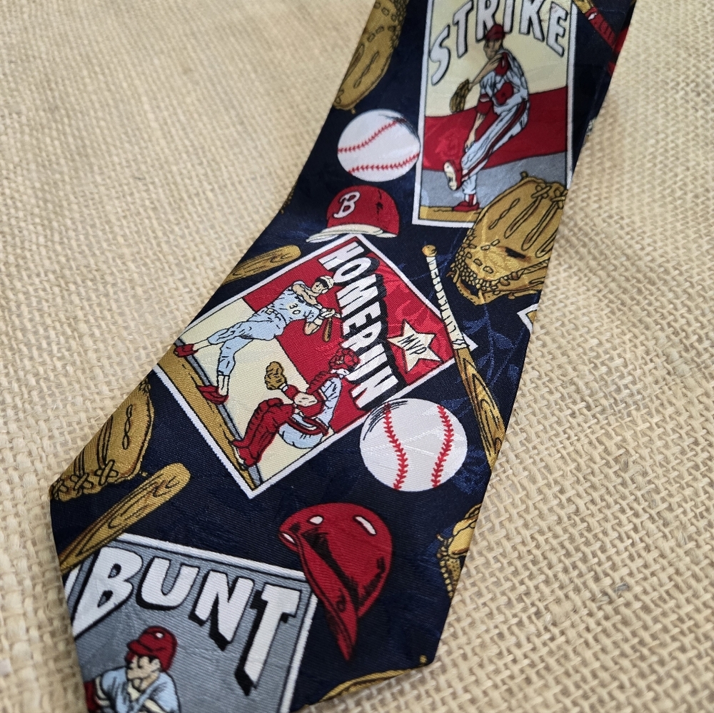 Renaissance Baseball Tie Sports Themed Tie